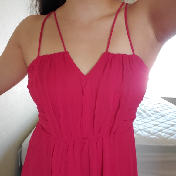 Fire Ruched Chiffon Dress - Picture 8 of 10